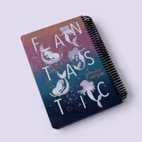 دفتر خط‌دار فانتزی پری دریایی سورمه‌ای لنگو (Lango)