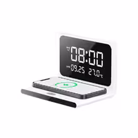 شارژر بی‌سیم و ساعت رومیزی رچی Recci RLS-L12 Perpetual Calendar Wireless Charger