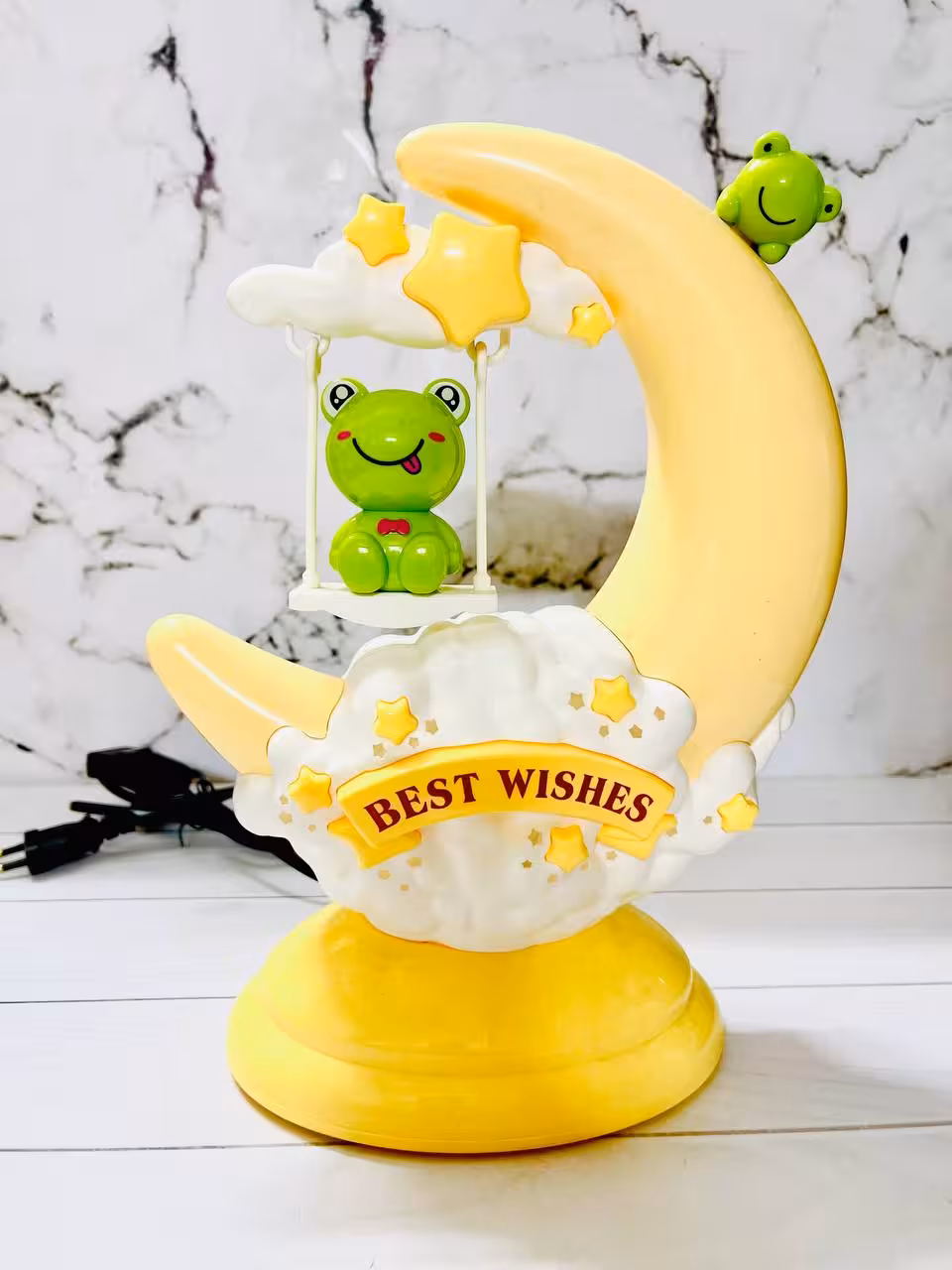 چراغ خواب کودک طرح ماه و قورباغه