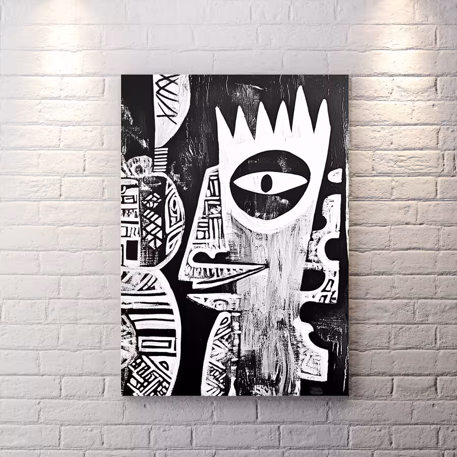 تابلو شاسی دکوراتیو طرح نقاشی کوبیسم HQs-3465