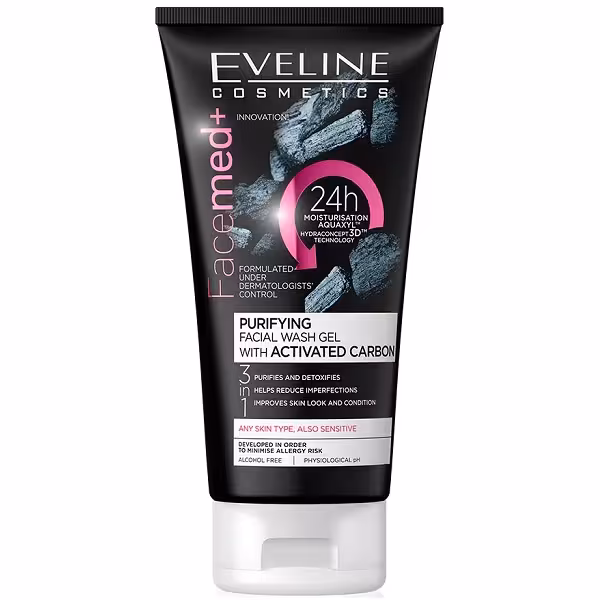 ژل شستشوی اولاین حاوی کربن فعال مخصوص انواع پوست