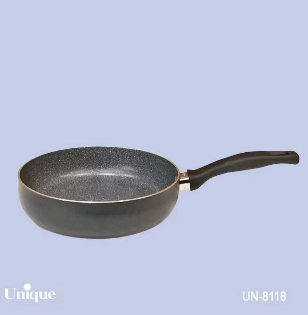 تابه تک دسته سایز 20 کف گرانیت طوسی تیره یونیک کد UN-8118