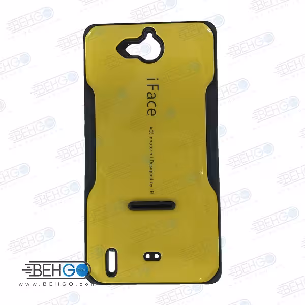 قاب هواوی Honor 3c کاور گوشی هواوی G740 مدل آی فیس زرد رنگ قاب هواوی آنر تری سی Samsung Galaxy G740 iFace Case
