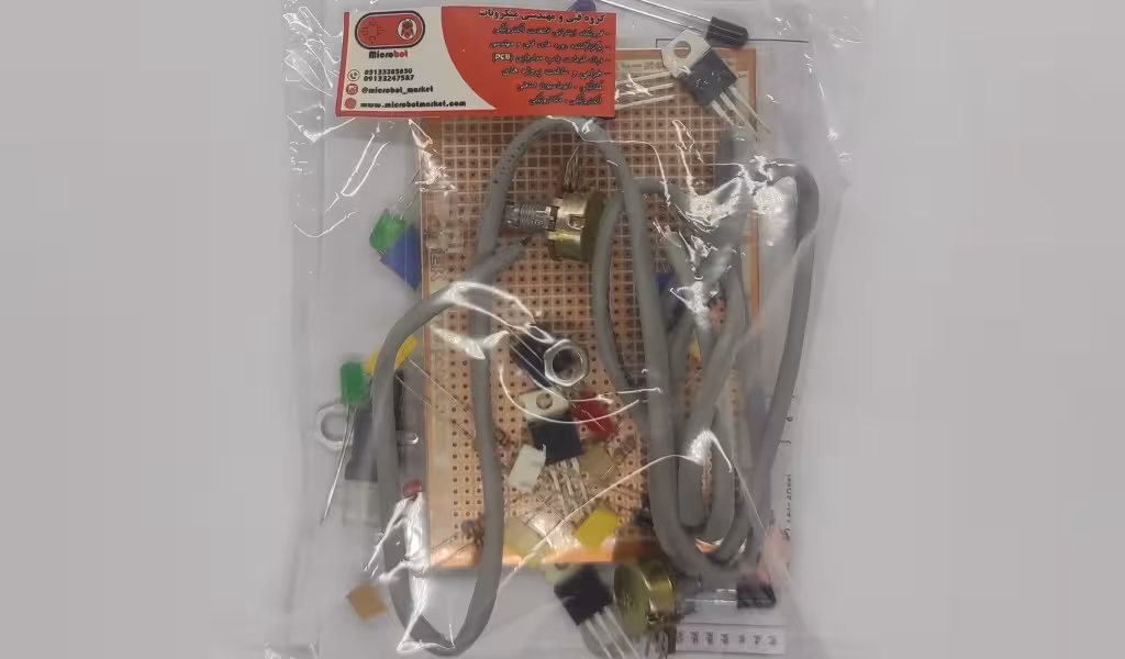 پک ساخت ربات مسیریاب ( حافظه دار )  با برد هزار سوراخ