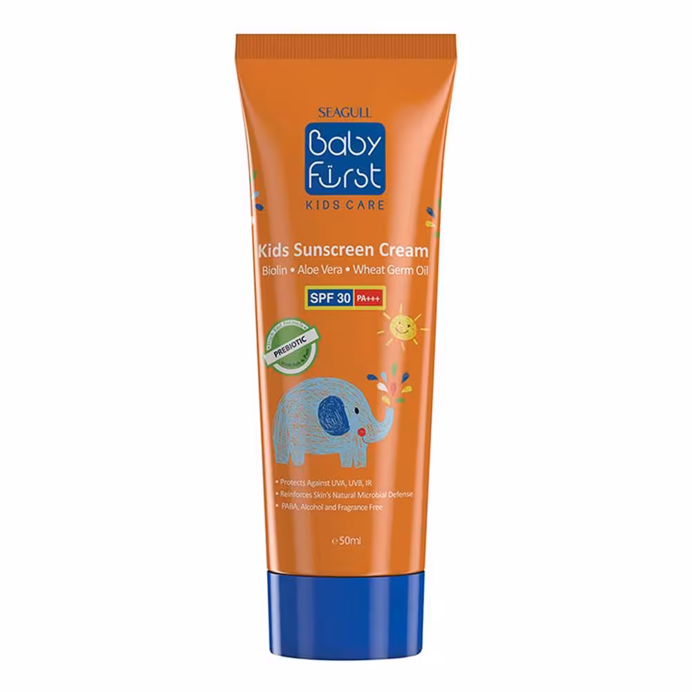 سی گل کرم ضد آفتاب کودک بیبی فرست 50 میلی SPF30