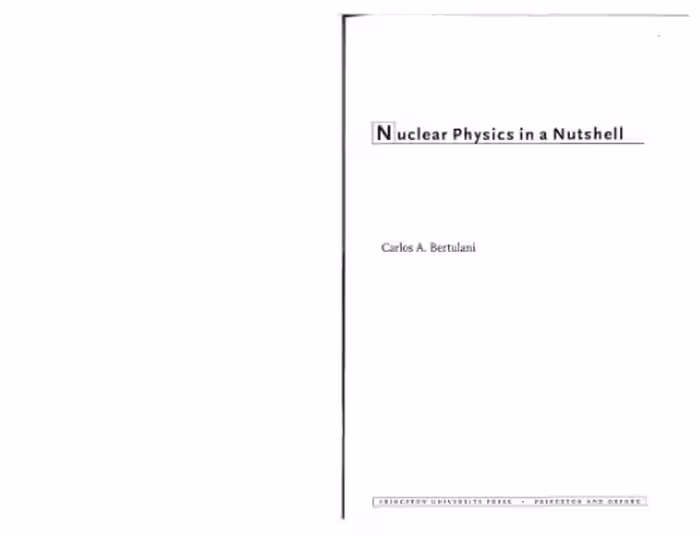 خرید و دانلود نسخه کامل کتاب Nuclear physics in a Nutshell