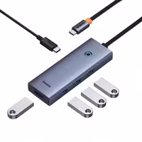 هاب 5 پورت USB-C بیسوس مدل UltraJoy S مشخصات، آخرین قیمت و خرید