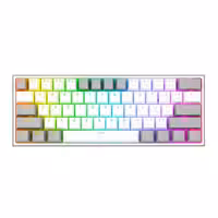 کیبورد گیمینگ ردراگون K617 FIZZ WHITE-GREY RGB