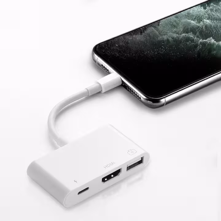 اوتی جی و اچ دی ام ای ایفونotg va hdmi iphone