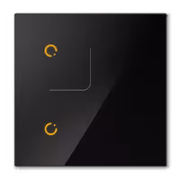 کلید دو پل لمسی (سفید ، مشکی)