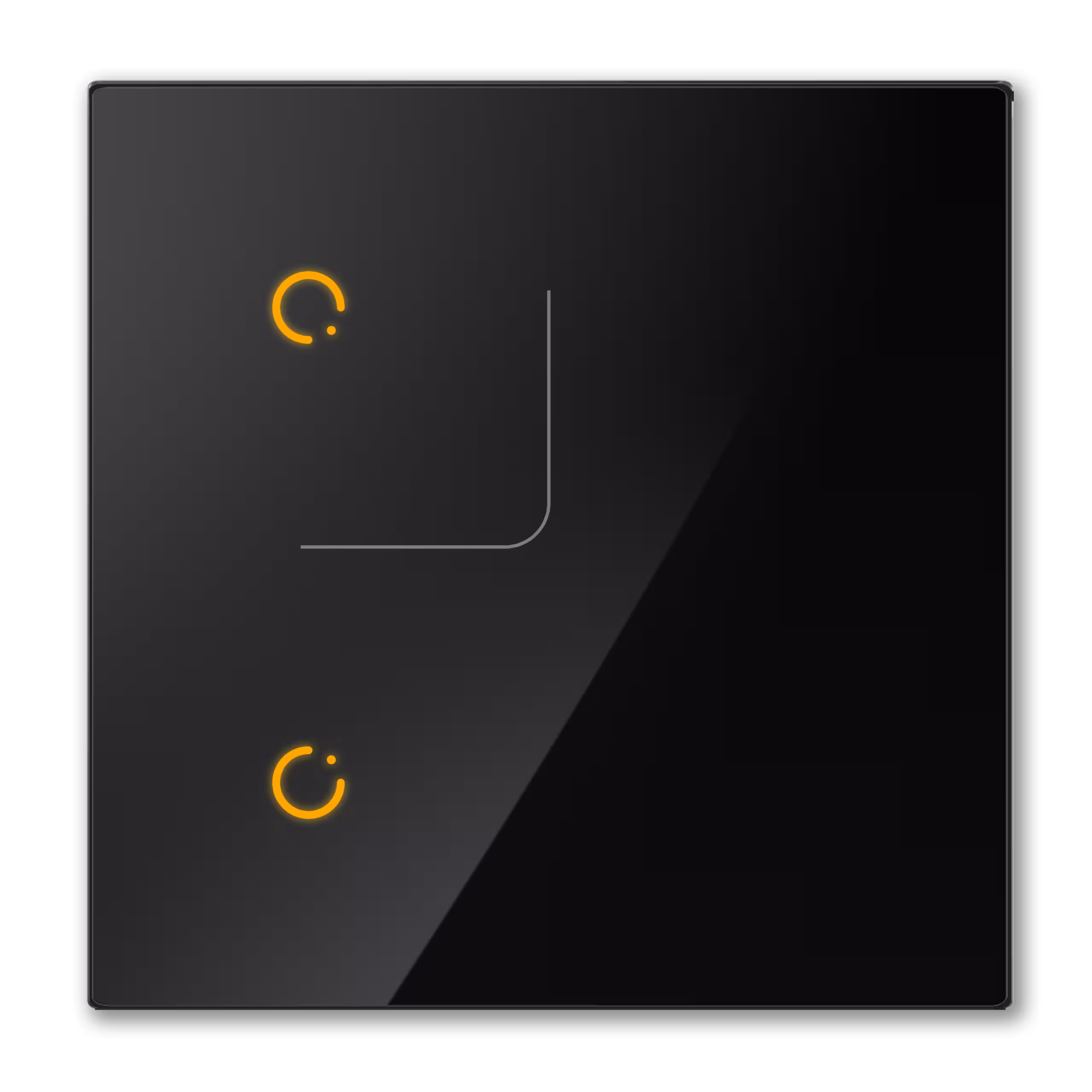 کلید دو پل لمسی (سفید ، مشکی)