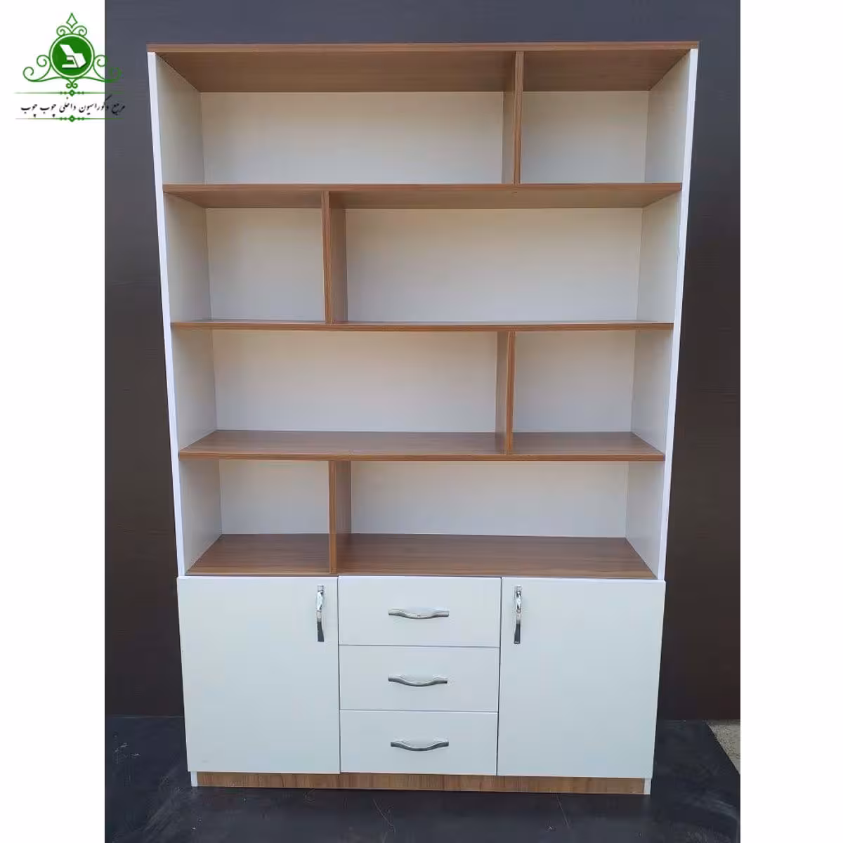 کتابخانه سه کشو دو درب مدل S302