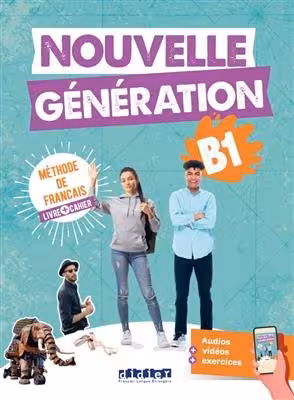کتاب فرانسوی نوول جنریشن Nouvelle Generation B1 Livre   Cahier   MP4