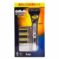 دسته تیغ ژیلت GILLETTE اصل ژاپن فیوژن پروشیلد پاور به همراه 4 تیغ یدک