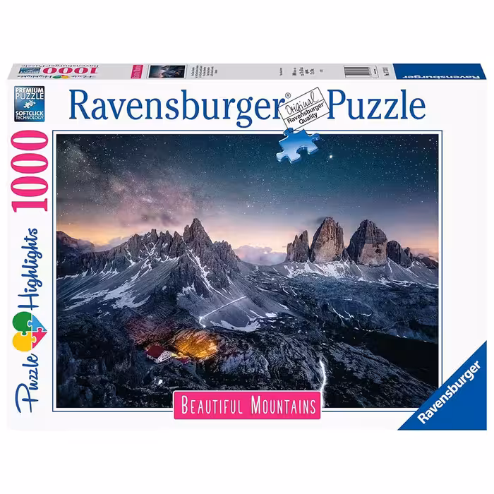 پازل 1000 قطعه Ravensburger طرح سه قله دولومیت