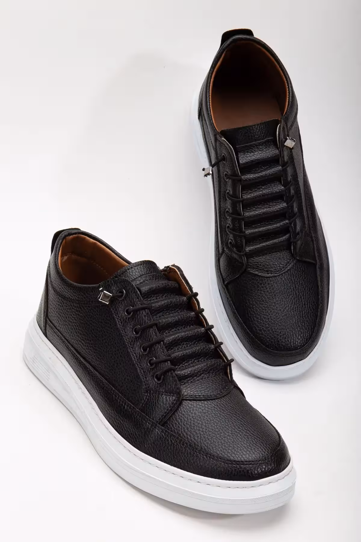 کفش روزمره مردانه  کلاسیک راحت و تضمینی   با کفی اورتوپدیک مشکی – 4017