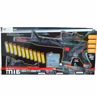 اسباب بازی تفنگ ژله ای و تیر پرتابی M16