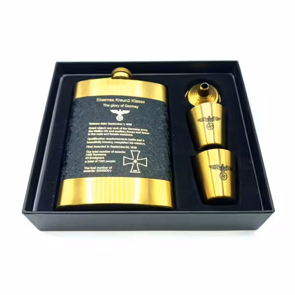 ست قمقمه جیبی استیل دوشات آسفالتی مدل آلمان نازی کد a530377