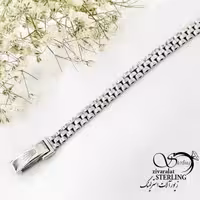دستبند نقره رولکس ظریف عیار925 ایتالیا کد 20383