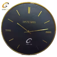 ساعت دیواری اورجینال آرتمیس آلیاژ فلزی طلایی| کد رفرنس 19940، مدل: 6015Gold A