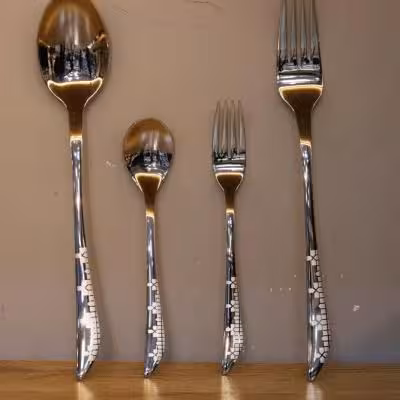 سرویس قاشق و چنگال 12نفره 48 تکه عرشیا مدلTM1111L-3477