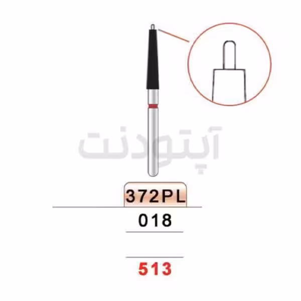فرز الماسه تیپر غیر برنده دور قرمز تیزکاوان | 372PL