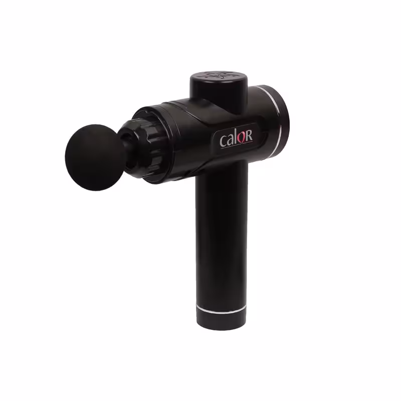 ماساژور ضربه‌ای و لرزشی بدن کالور مدل cycle mg 08، دارای 4 عدد سری، با قابلیت افزایش جریان خون، رفع خستگی، تسکین گرفتگی عضلات و تسکین درد، دارای دسته ارگونومیک