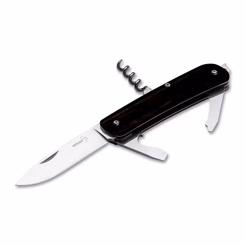 چاقو بوکر پلاس تک تول چوب آبنوس Böker Plus Tech Tool Ebony 2