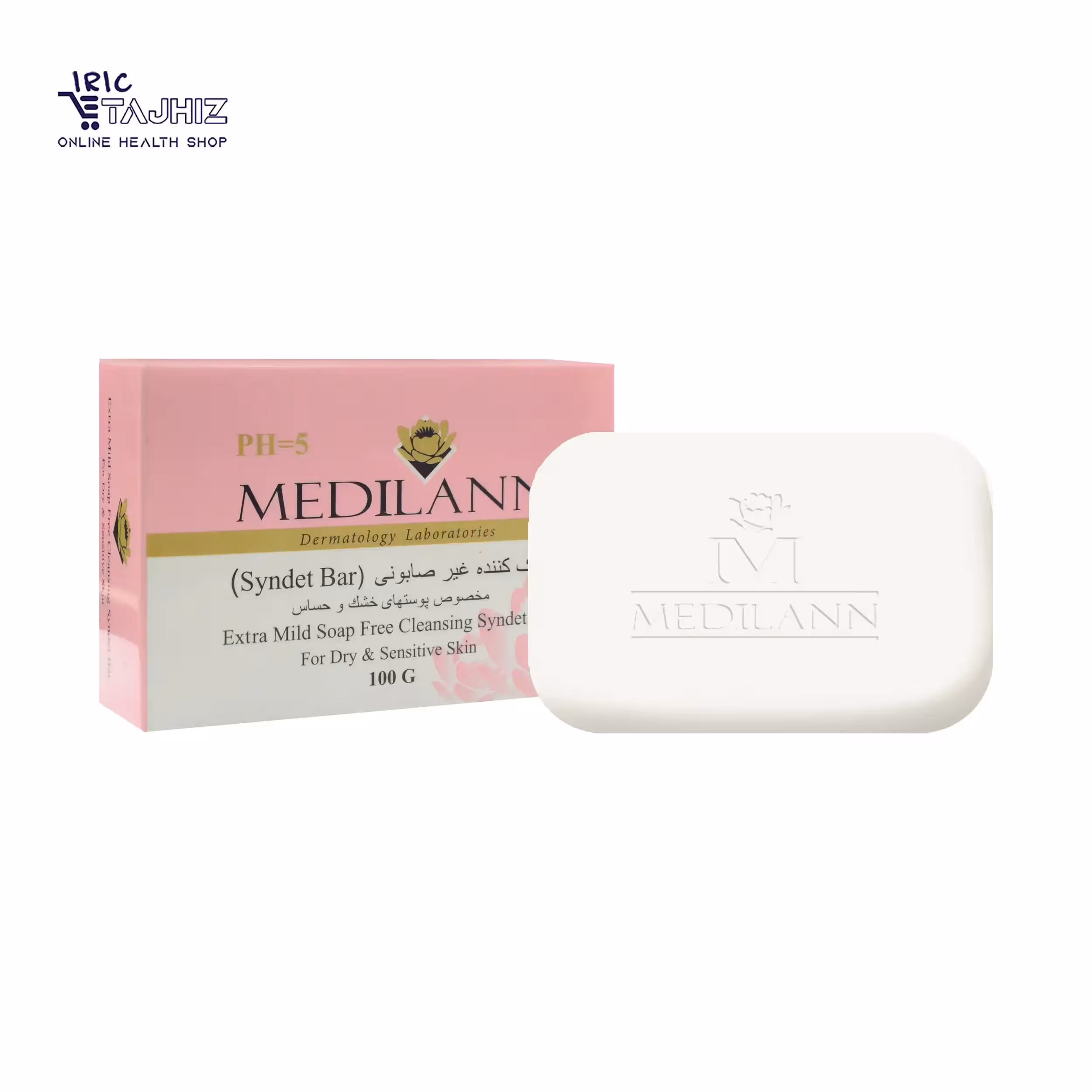 پن پاک کننده غیر صابونی پوست خشک و حساس مدیلن