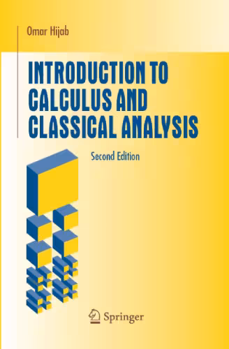 خرید و دانلود نسخه کامل کتاب Introduction to Calculus and Classical Analysis