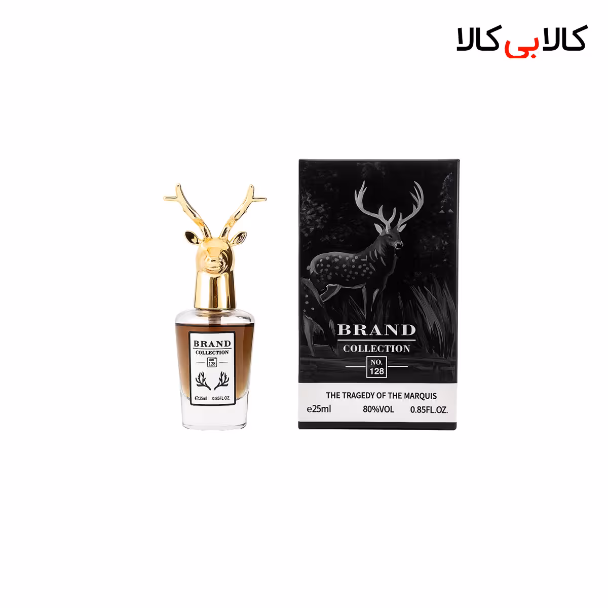 عطر جیبی برند کالکشن کد NO 128 مردانه حجم 25 میلی لیتر