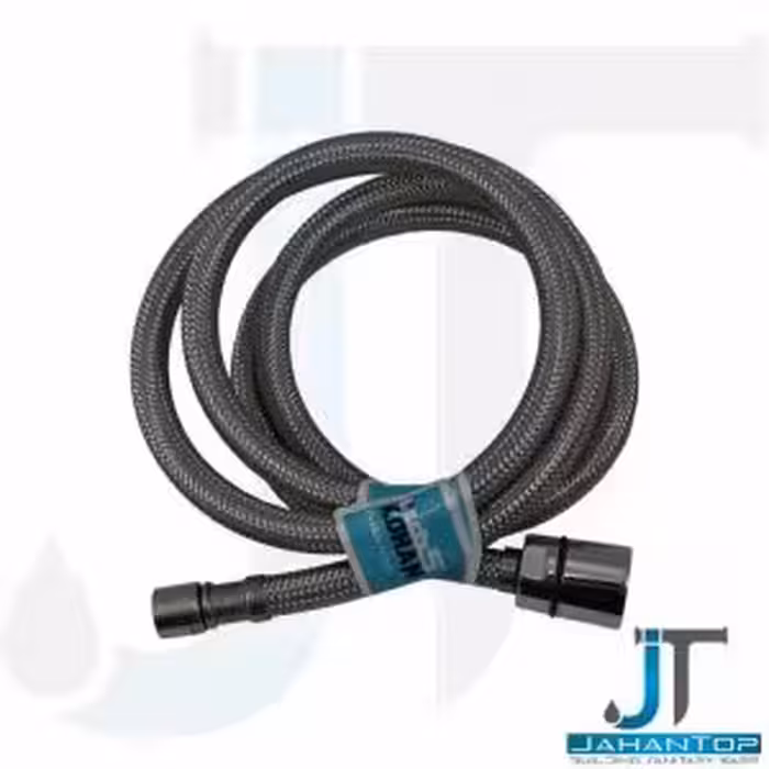 شیلنگ شیر ظرفشویی شاوری حصیری استیل رزوه ریز(مهره ای) 150سانت کهن