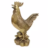 مجسمه خروس برنزی نماد سال تولد