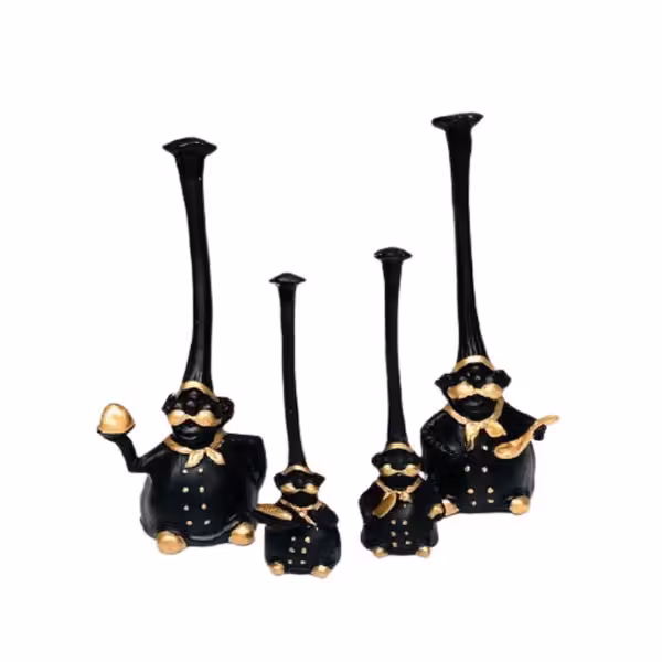 مجسمه مدل سرآشپز مجموعه4عددی