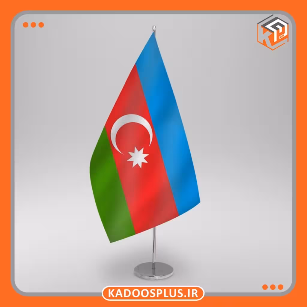 پرچم رومیزی لیزری آذربایجان