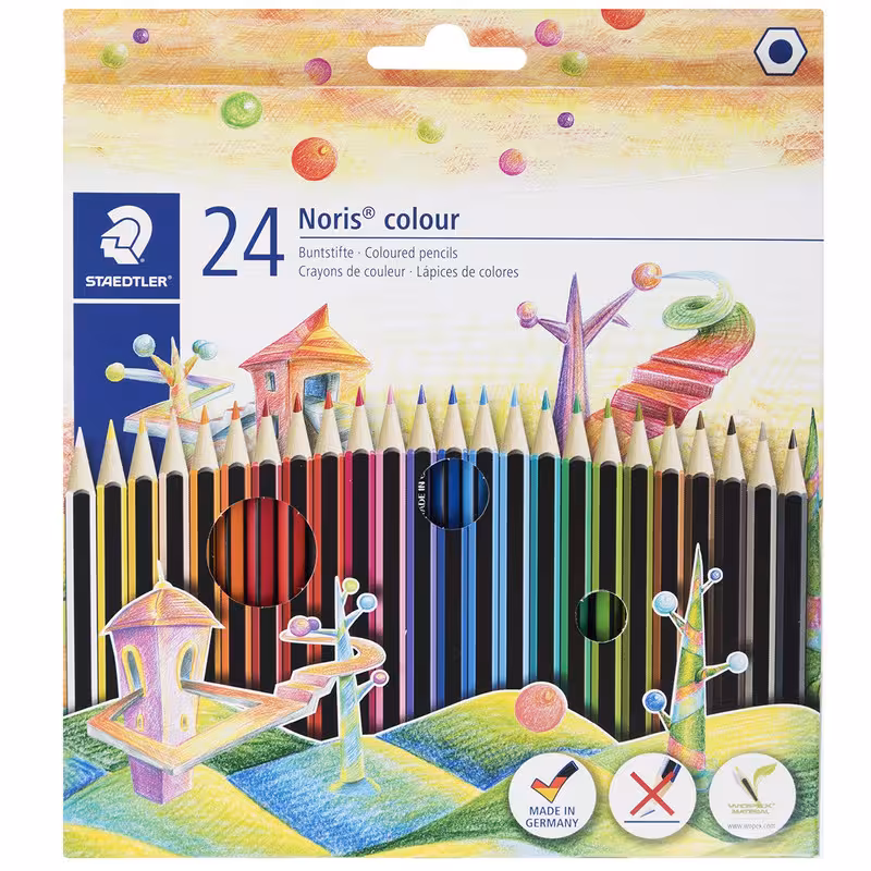 مداد رنگی 24رنگ استدلر مدل Noris Colour 185 C24