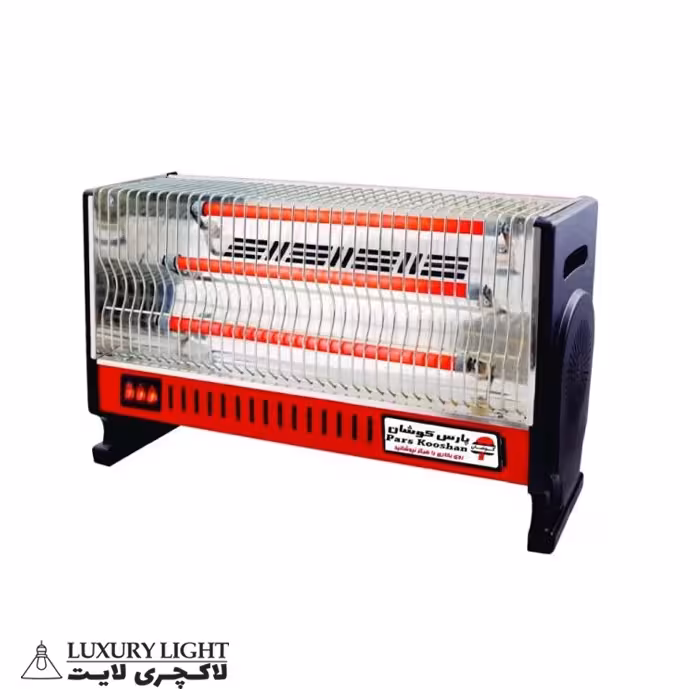 بخاری برقی 3 شعله 1500 وات پارس کوشان مدل فن دار 206