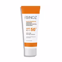کرم ضد آفتاب و ضد لک سینوز SPF50  مناسب انواع پوست حجم 50 میلی لیتر