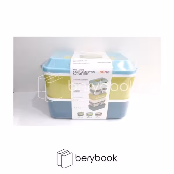 mine / ماین / ظرف غذا / استیل / دو طبقه / LB-210