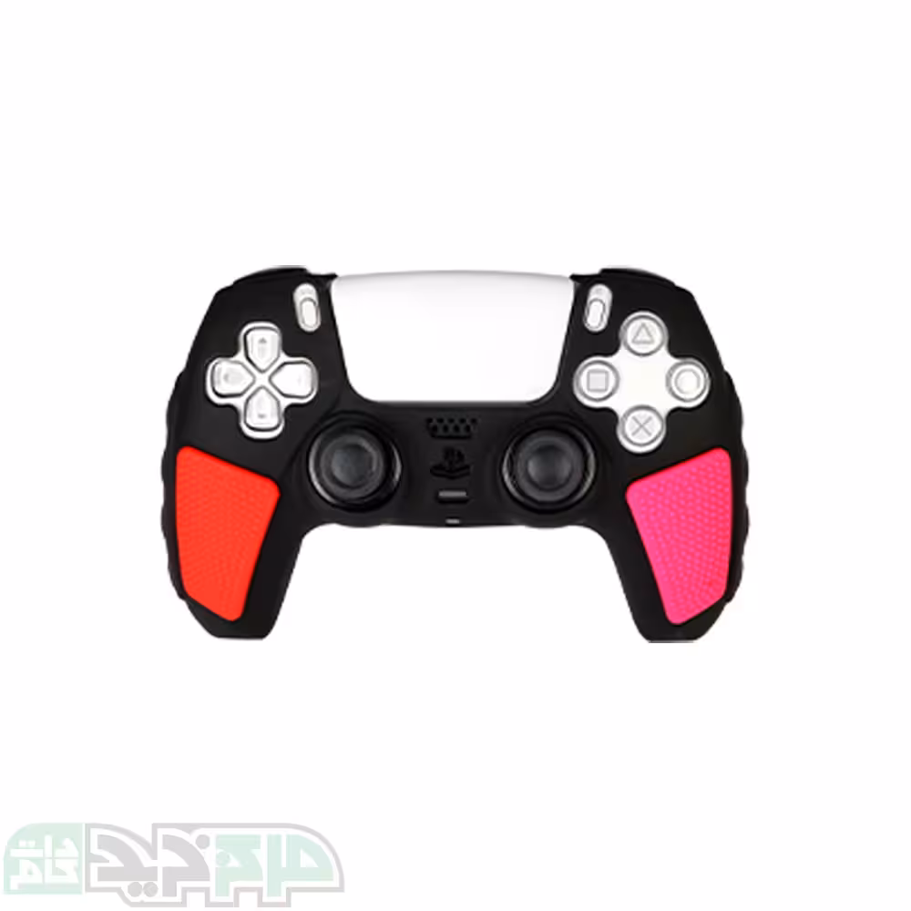 کاور دسته ضد ضربه ps5 رنگ صورتی – قرمز