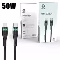 کابل شارژ و دیتا دو سر type C سوپر فست Green Lion 50w