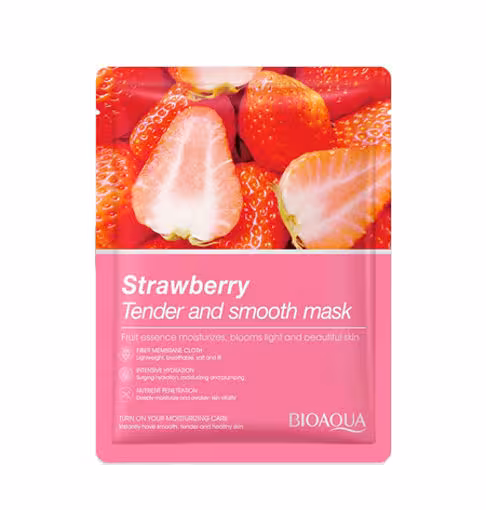 ماسک ورقه ای بایو آکوا مدل توت فرنگی