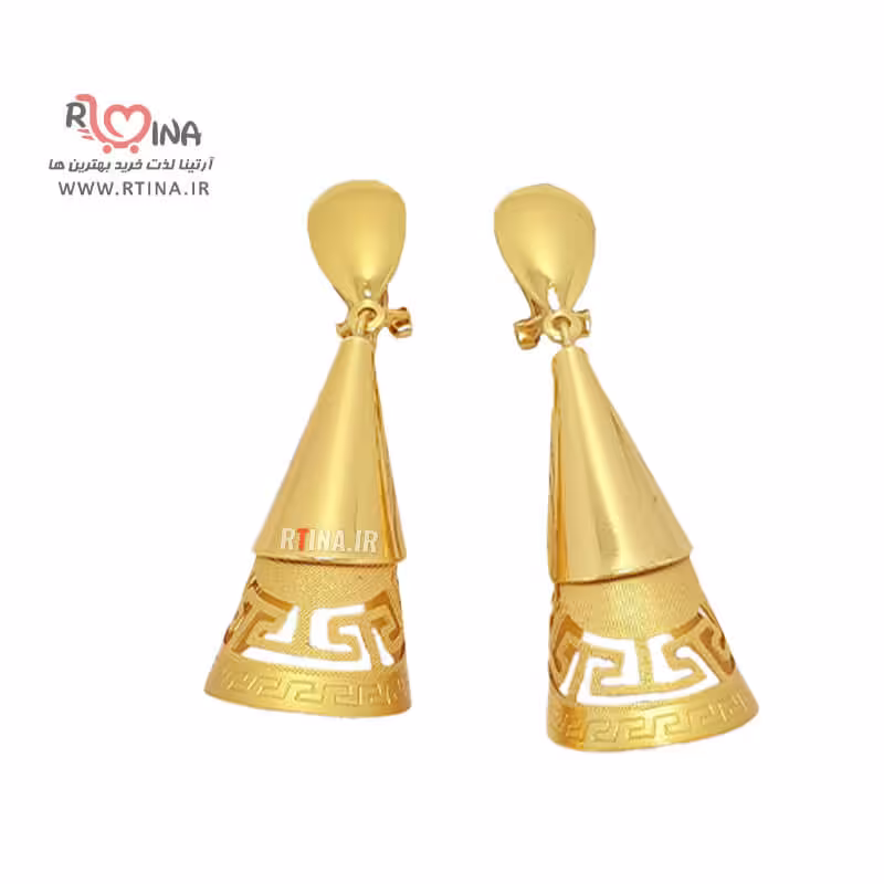 گوشواره دخترانه فانتزی مدل cone25