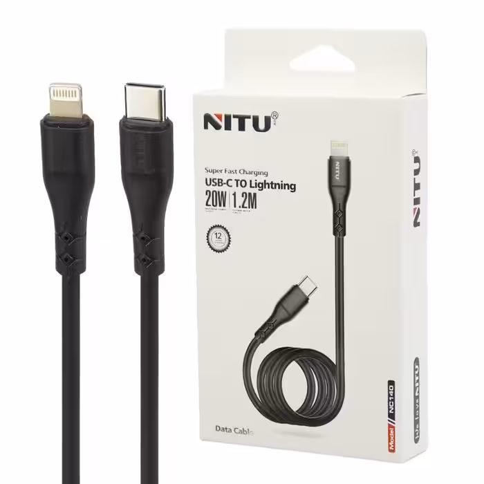 کابل تبدیل فست شارژ Nitu NC140 Type-C To Lightning 20W 1.2m