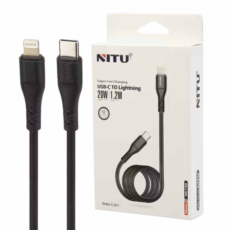 کابل تبدیل فست شارژ Nitu NC140 Type-C To Lightning 20W 1.2m
