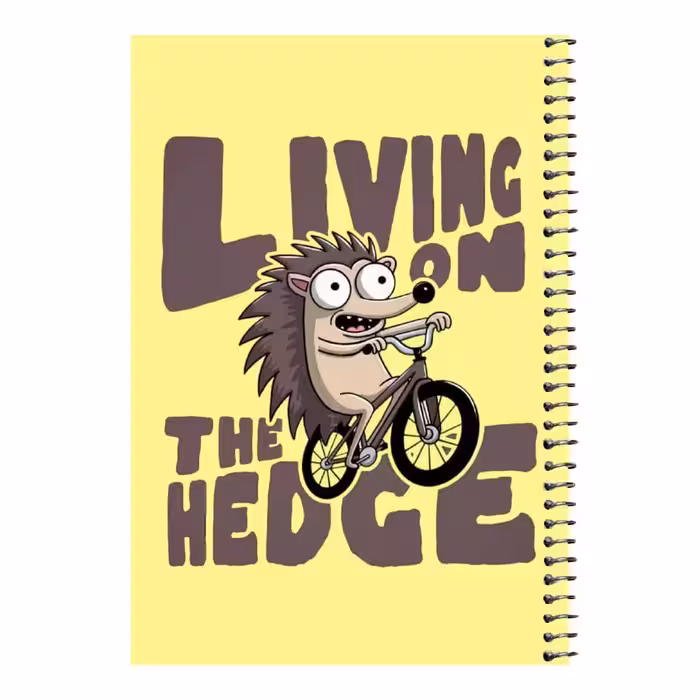 دفتر مشق 80 برگ اس جی مدل جوجه تیغی و دوچرخه