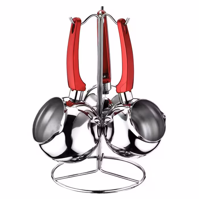 قهوه جوش او ام اس کد 7023 مجموعه 3 عددی به همراه استند