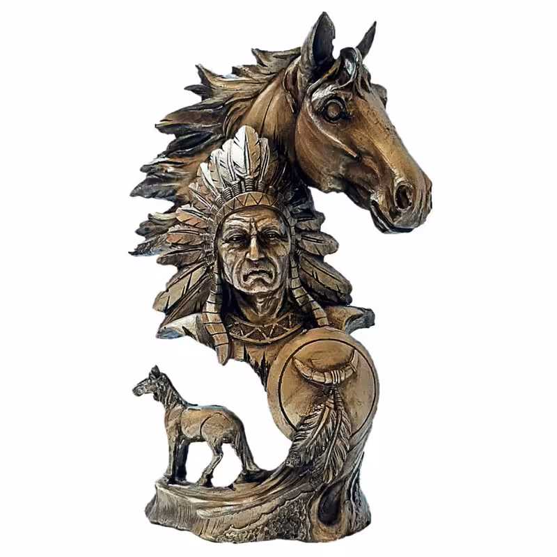 مجسمه طرح سرخ پوست کد 6869A