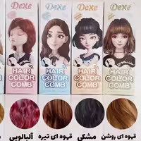 شامپو رنگ موی فوم دار شانه دار دکسی Dexe