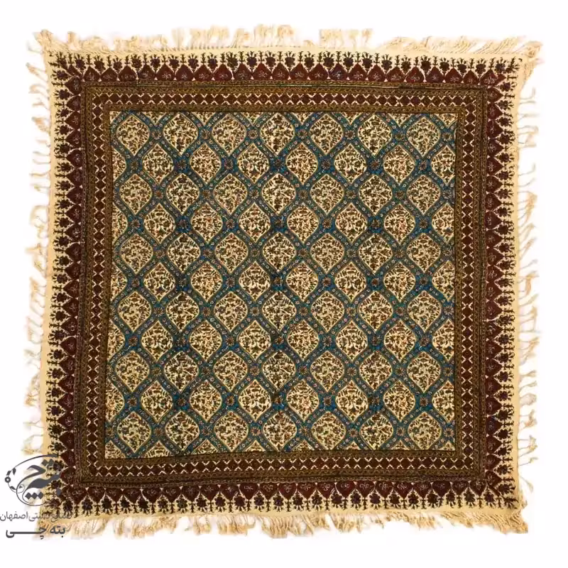 رومیزی سفره قلمکار یک متری طرح گنبد